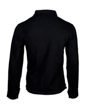 Load image into Gallery viewer, Luxury Black Polo, Long Sleeves, Perfect Collars, Thick Cotton, Regular Fit
