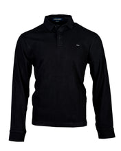 Load image into Gallery viewer, Luxury Black Polo, Long Sleeves, Perfect Collars, Thick Cotton, Regular Fit
